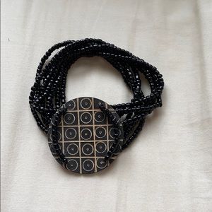 Beaded cuff bracelet